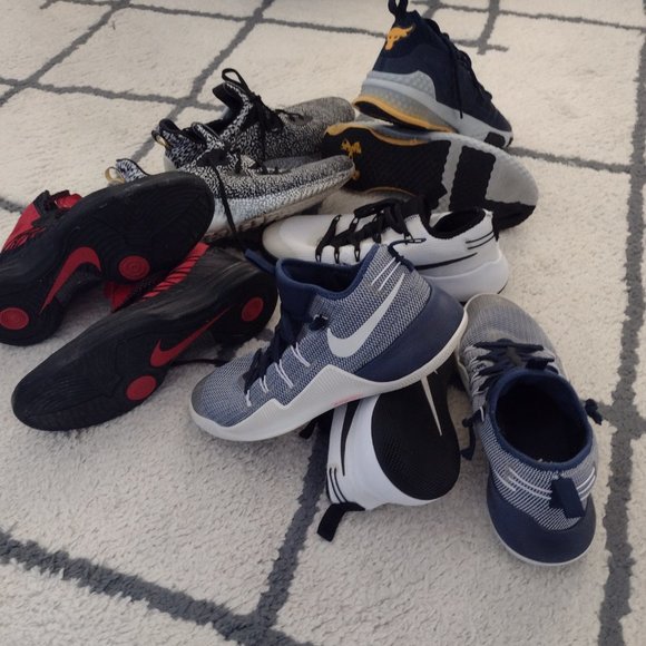 MIXED BOX FIVE PAIRS OF SNEAKERS SIZE 9 - Picture 2 of 4